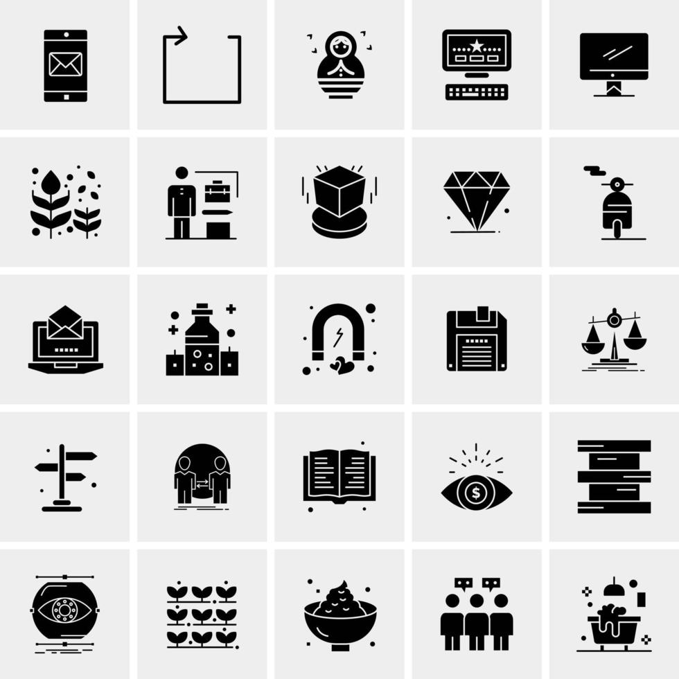 25 Universal Business Icons Vector Creative Icon Illustration to use in web and Mobile Related project