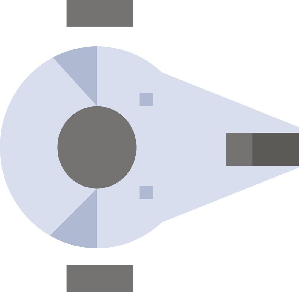 Cruiser Fighter Interceptor Ship Spacecraft  Flat Color Icon Vector icon banner Template
