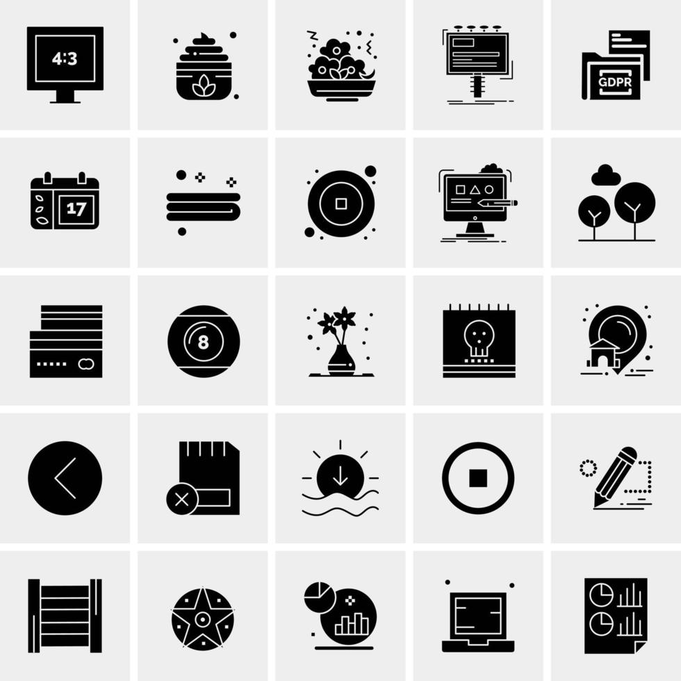 25 Universal Business Icons Vector Creative Icon Illustration to use in web and Mobile Related project