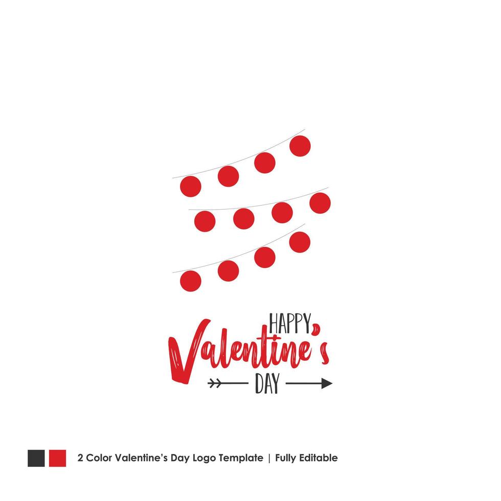 Happy Valentines Day Card Vector Lettering Background