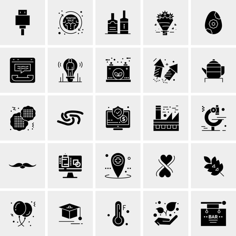 25 Universal Business Icons Vector Creative Icon Illustration to use in web and Mobile Related project