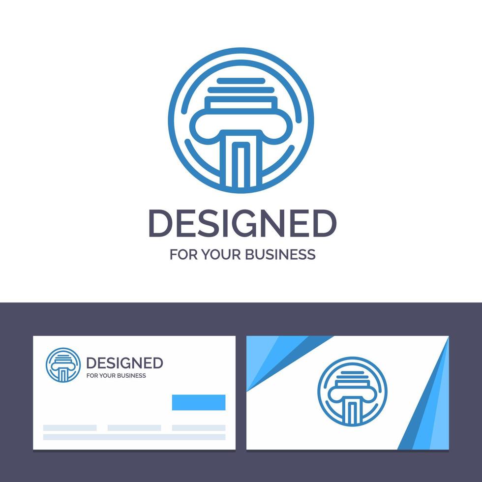 Creative Business Card and Logo template Printer Type Typewriter Writer Vector Illustration