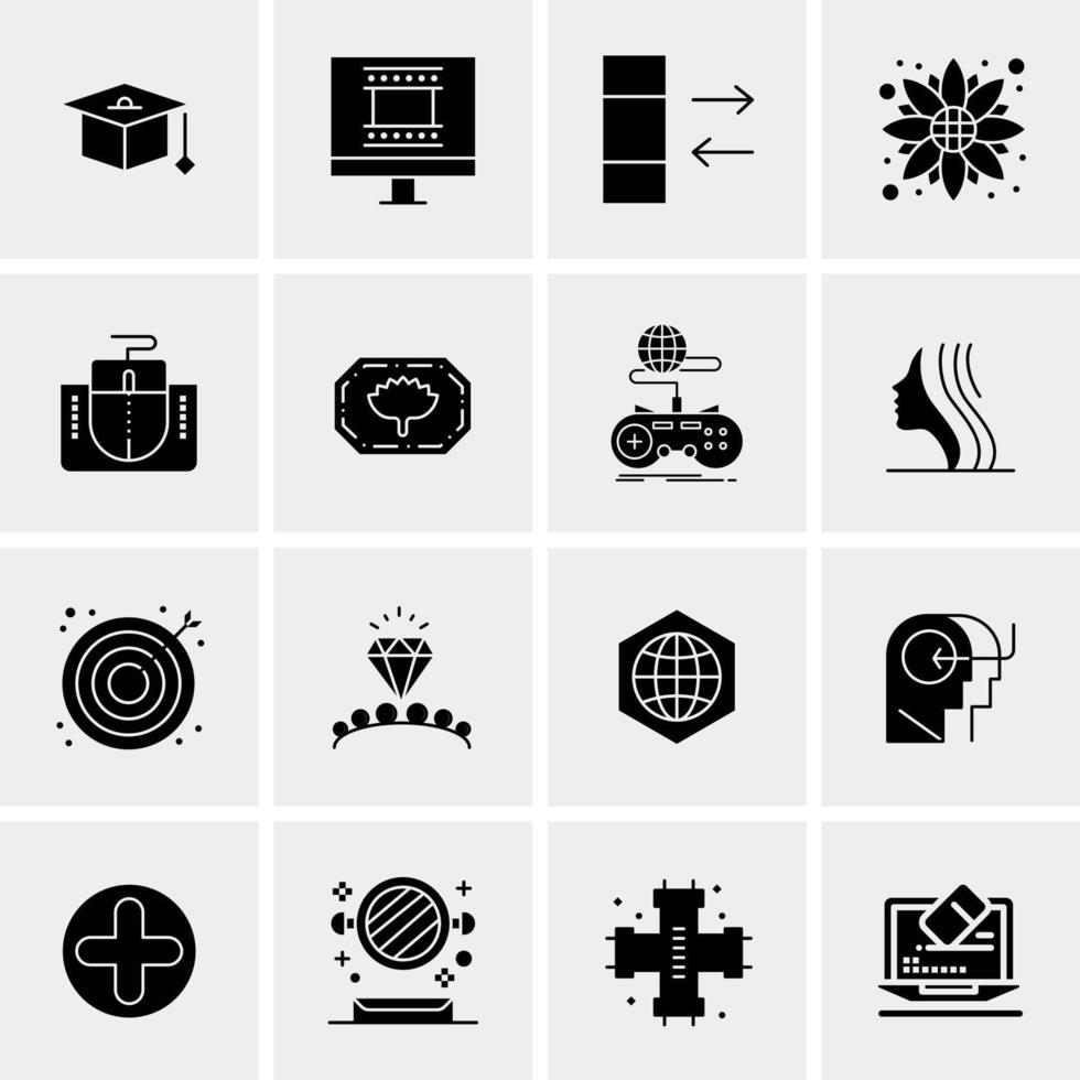 16 Universal Business Icons Vector Creative Icon Illustration to use in web and Mobile Related project