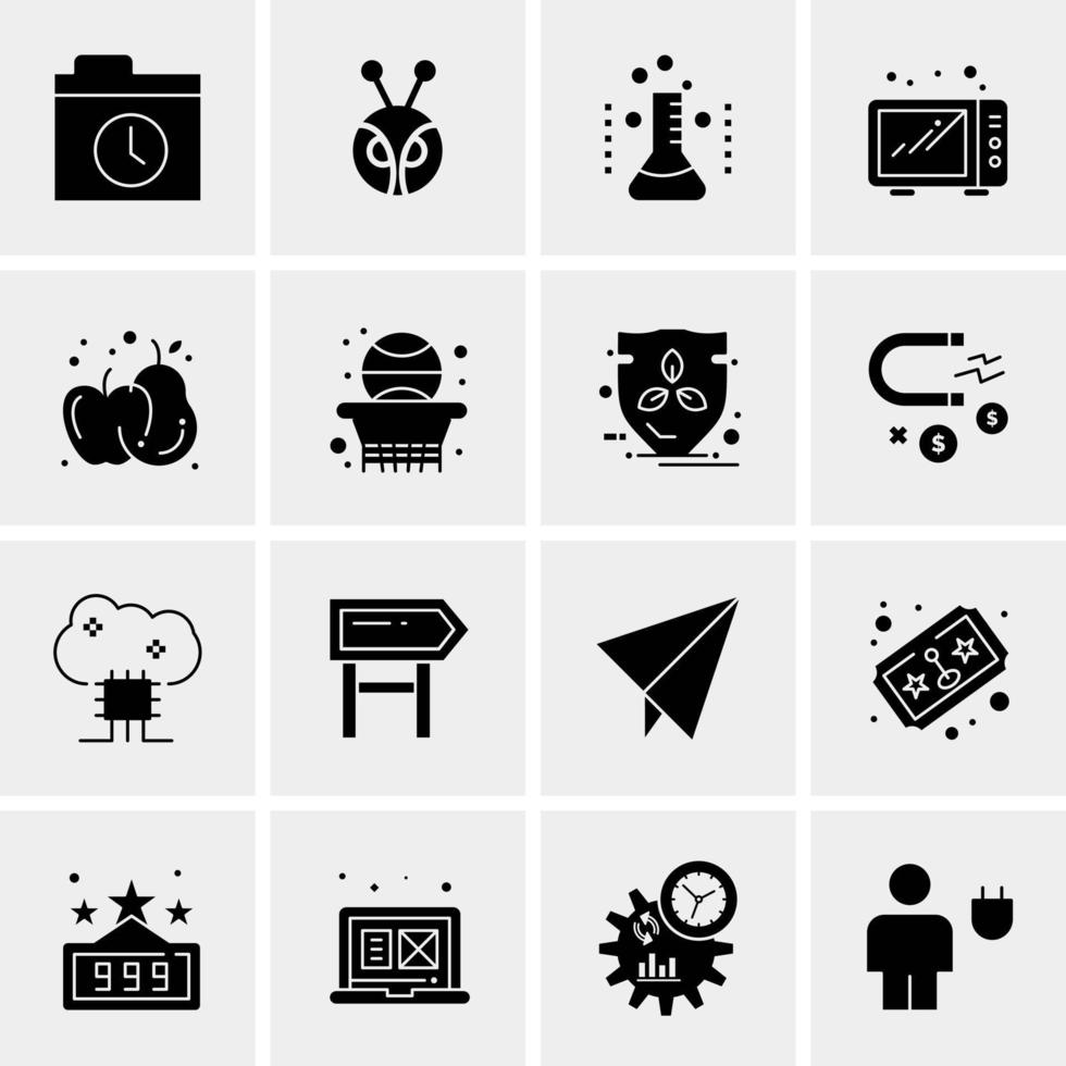 16 Universal Business Icons Vector Creative Icon Illustration to use in web and Mobile Related project