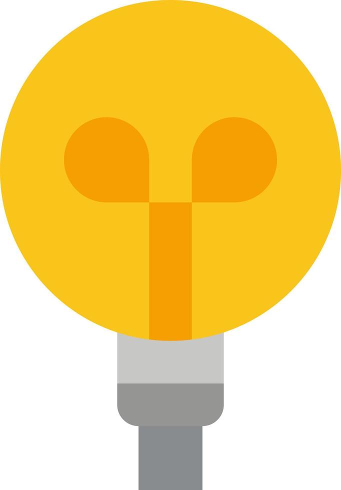 Bulb Light Design  Flat Color Icon Vector icon banner Template