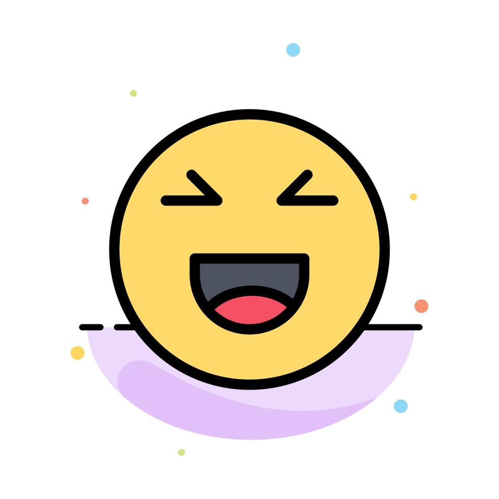 chat emojis sonrisa feliz abstracto color plano icono plantilla vector