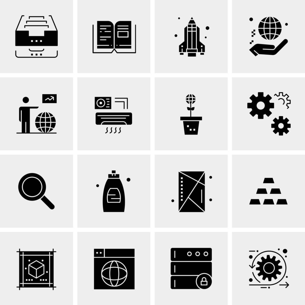 16 Universal Business Icons Vector Creative Icon Illustration to use in web and Mobile Related project