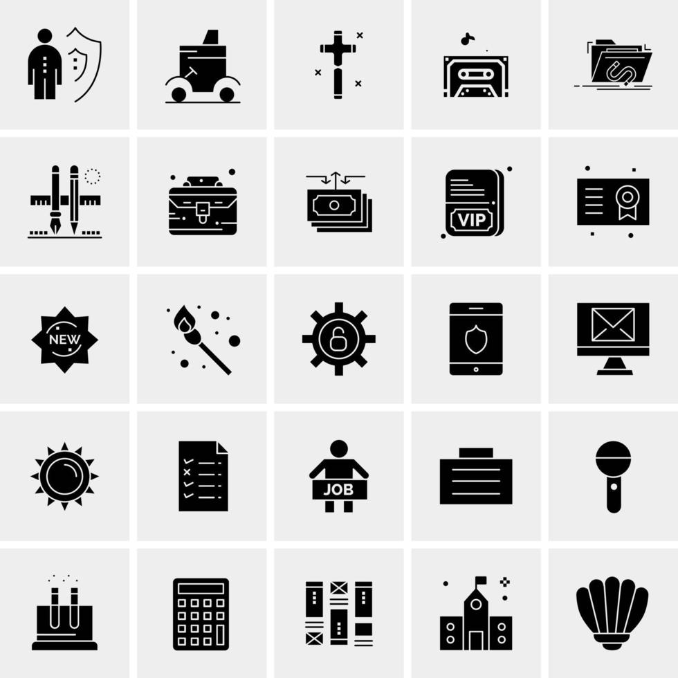 25 Universal Business Icons Vector Creative Icon Illustration to use in web and Mobile Related project