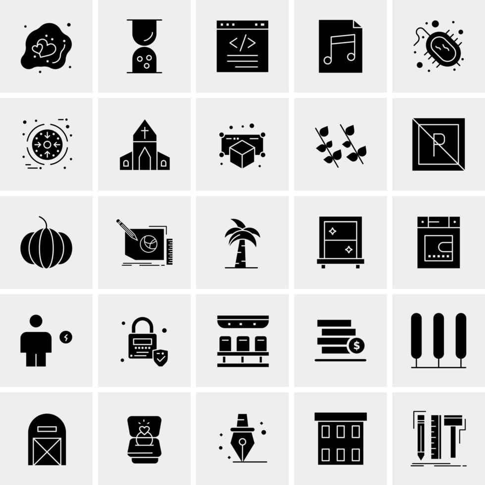 25 Universal Business Icons Vector Creative Icon Illustration to use in web and Mobile Related project