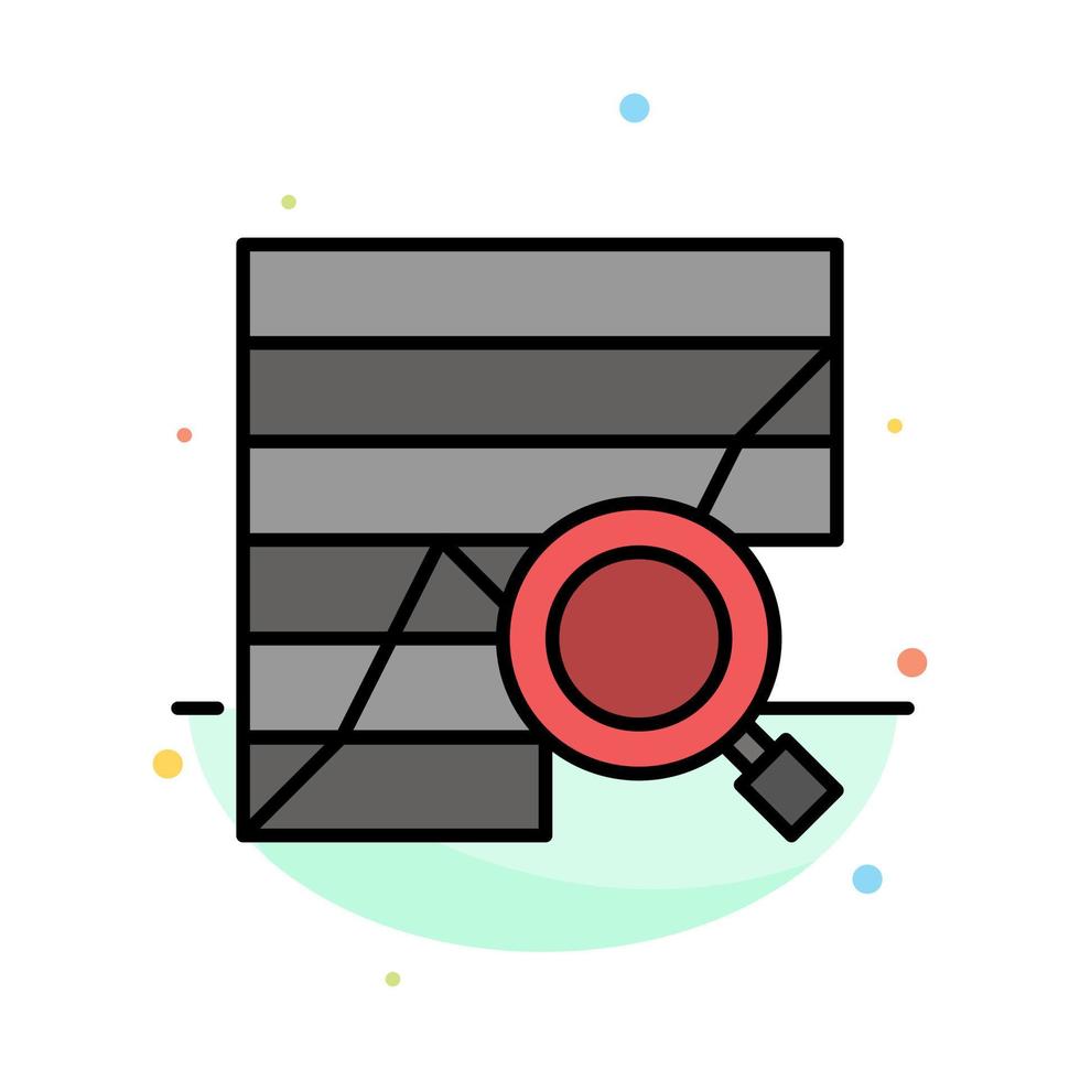 Analysis Analytic Analytics Chart Data Graph Abstract Flat Color Icon Template vector