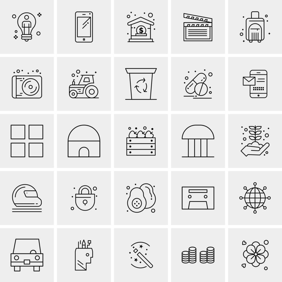 25 Universal Business Icons Vector Creative Icon Illustration to use in web and Mobile Related project