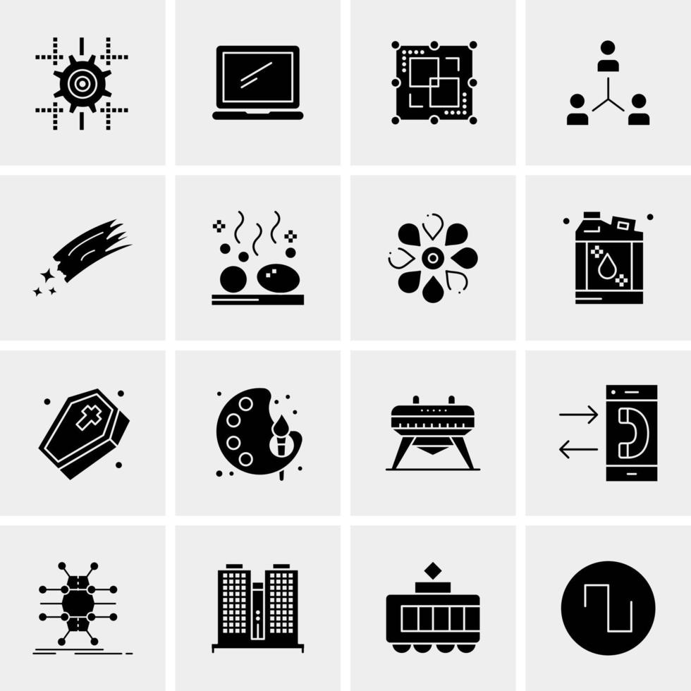 16 Universal Business Icons Vector Creative Icon Illustration to use in web and Mobile Related project