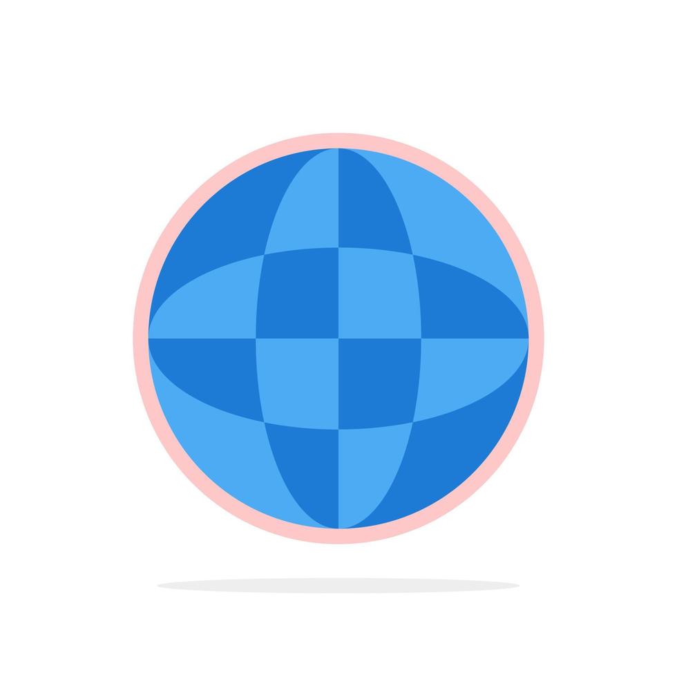 World Globe Internet Education Abstract Circle Background Flat color Icon vector
