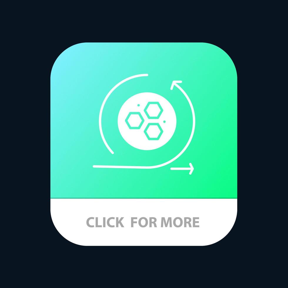 Modeling Api Modeling Science Mobile App Button Android and IOS Glyph Version vector