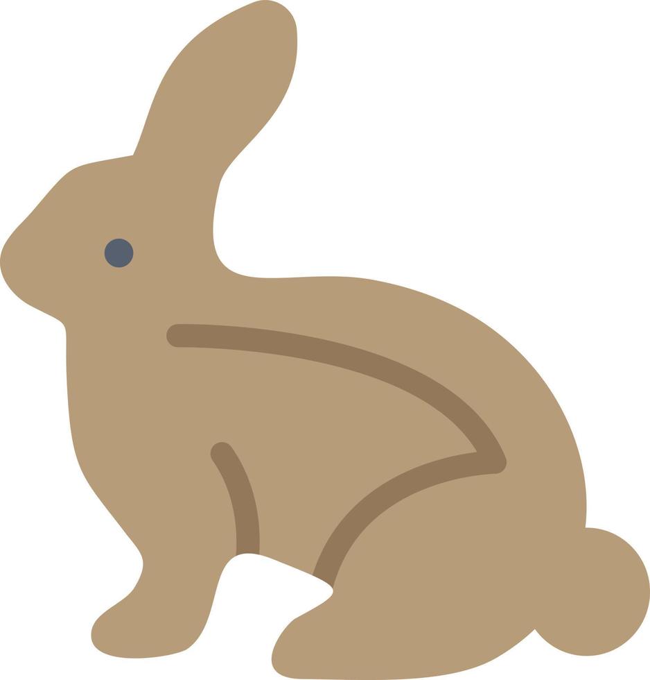 Bunny Easter Easter Bunny Rabbit  Flat Color Icon Vector icon banner Template