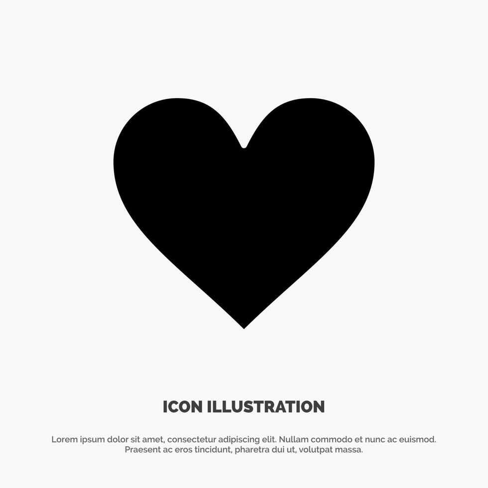 Heart Love Like Twitter solid Glyph Icon vector