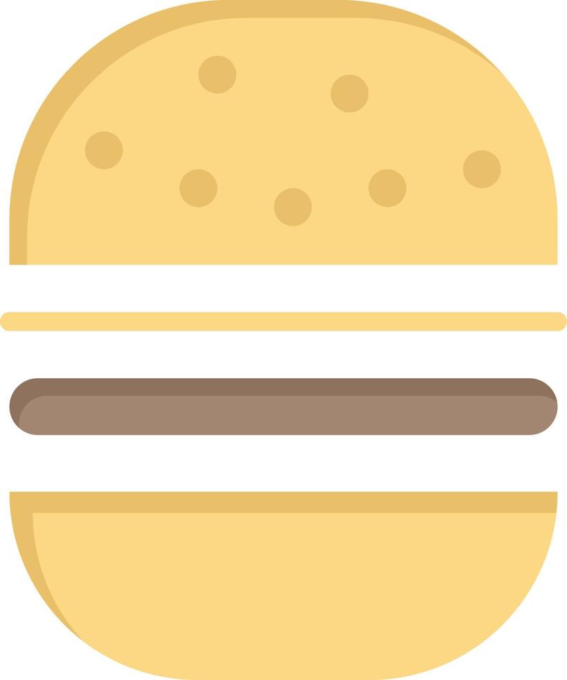hamburguesa comida rápida comida rápida color plano icono vector icono banner plantilla