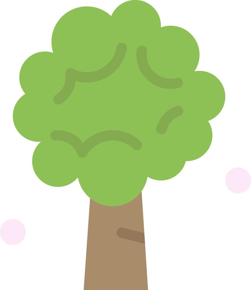 árbol manzana manzano naturaleza primavera color plano icono vector icono banner plantilla