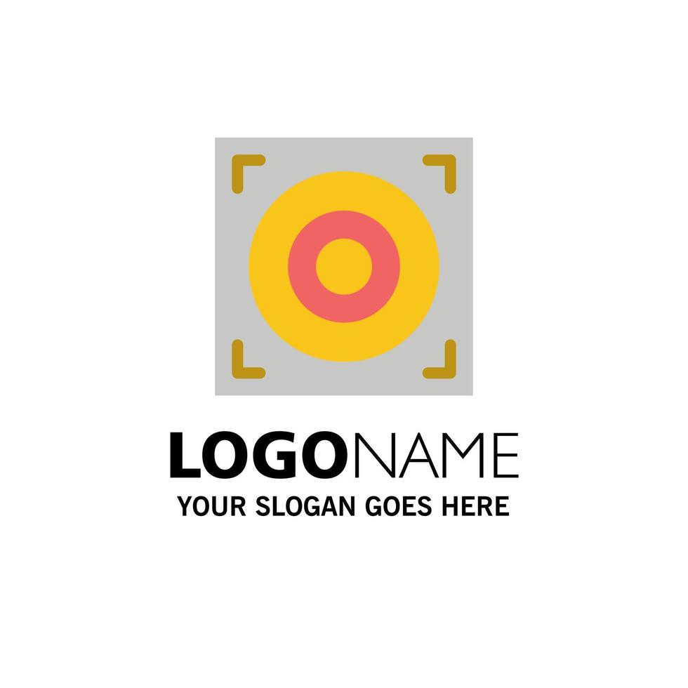 plantilla de logotipo de empresa de altavoz de diseño web color plano vector