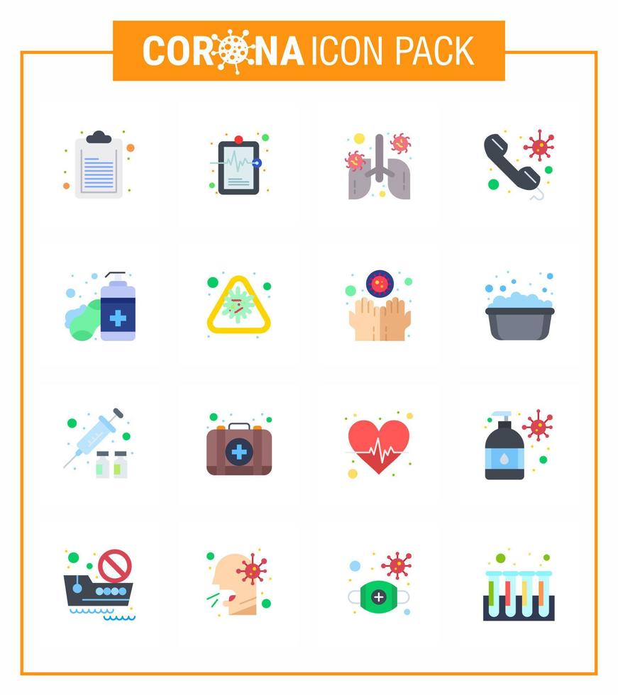 conjunto de iconos de prevención de coronavirus 2019ncov covid19 jabón en el aliento llamada médica elementos de diseño de vector de enfermedad de coronavirus viral 2019nov