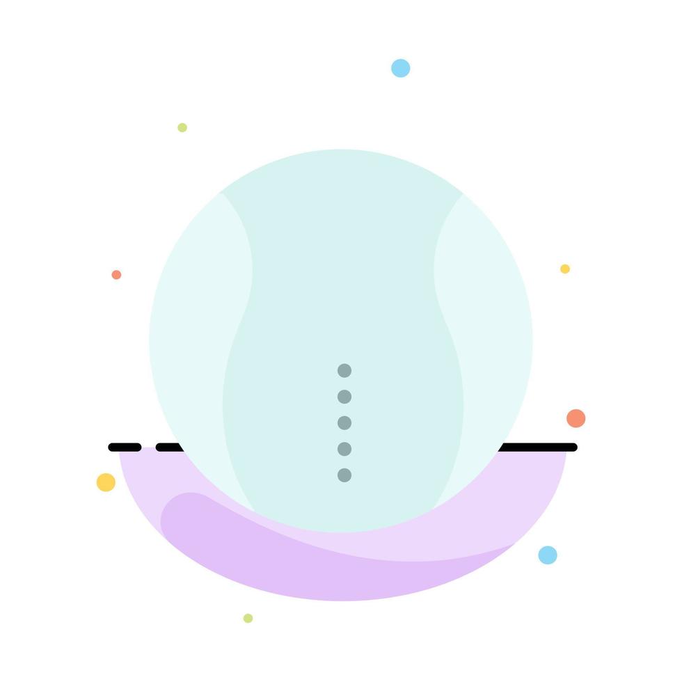 plantilla de icono de color plano abstracto de juego de deporte de tenis de pelota vector