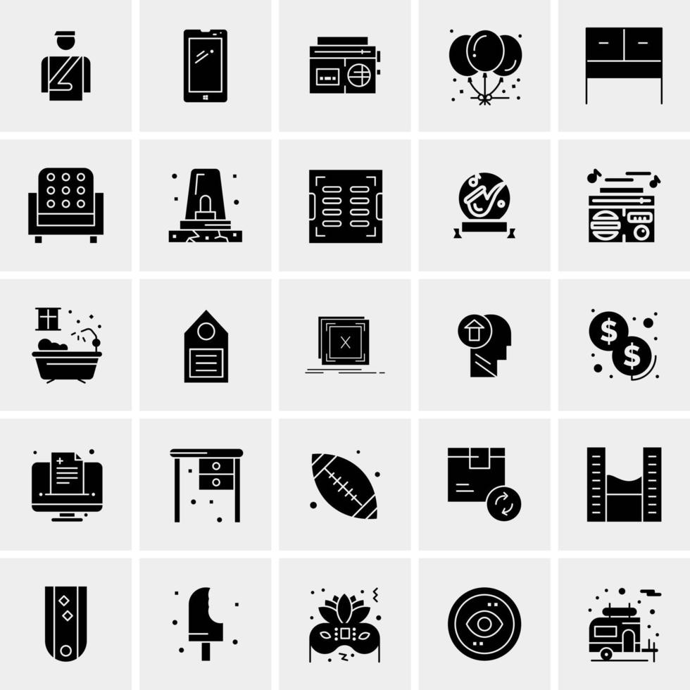 25 Universal Business Icons Vector Creative Icon Illustration to use in web and Mobile Related project