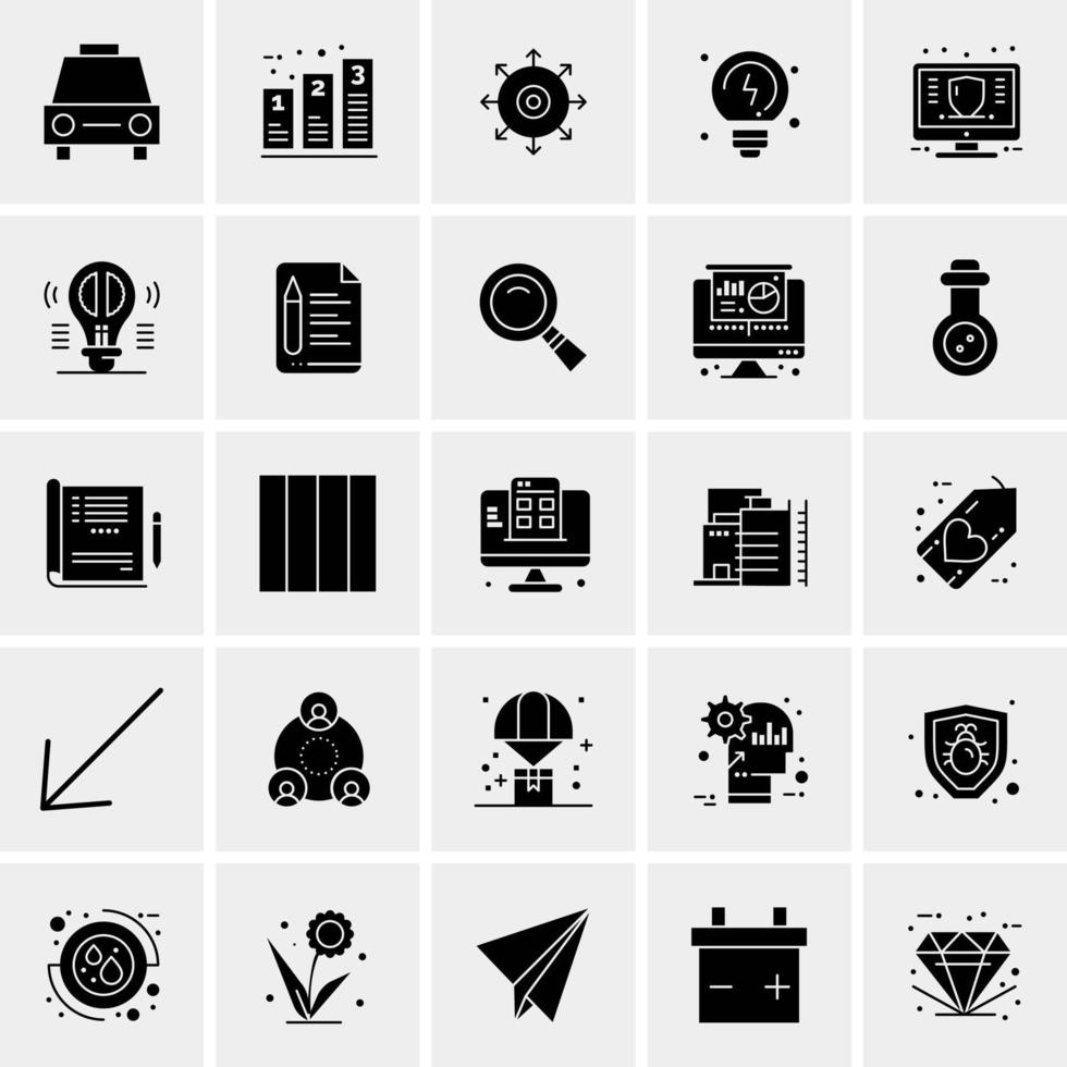 25 Universal Business Icons Vector Creative Icon Illustration to use in web and Mobile Related project