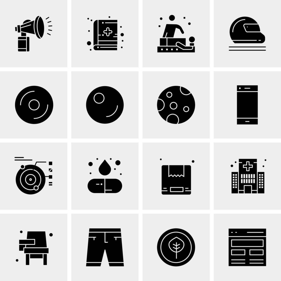 16 Universal Business Icons Vector Creative Icon Illustration to use in web and Mobile Related project