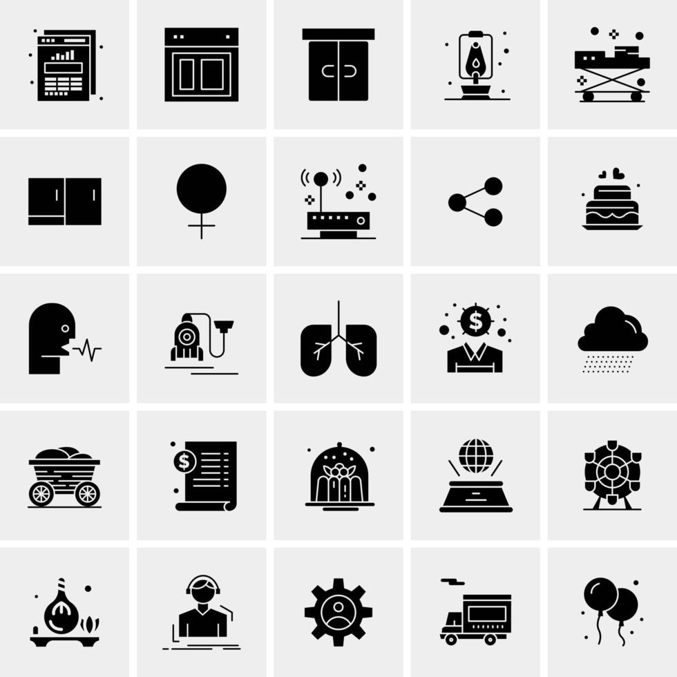 25 Universal Business Icons Vector Creative Icon Illustration to use in web and Mobile Related project