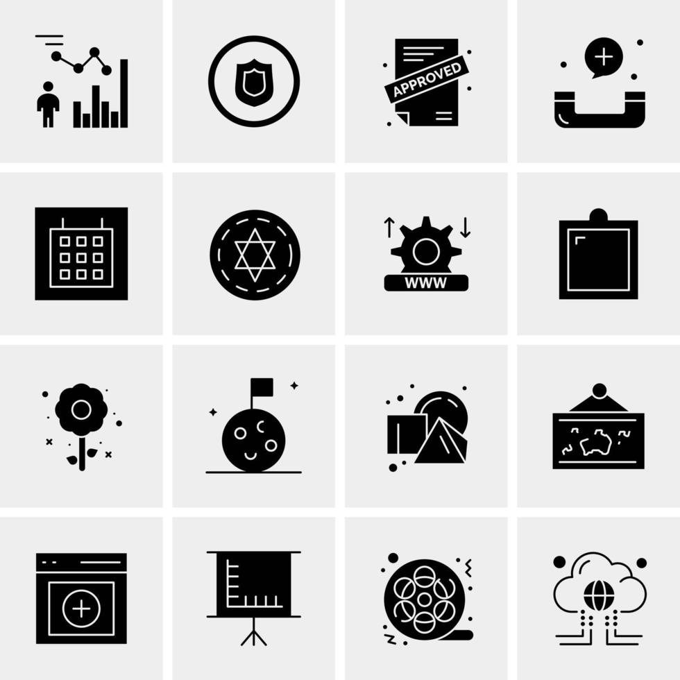 16 Universal Business Icons Vector Creative Icon Illustration to use in web and Mobile Related project