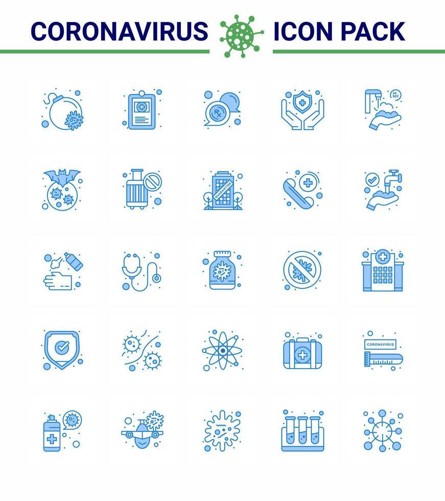 25 Blue Corona Virus pandemic vector illustrations washing protect hands medical twenty seconds protect viral coronavirus 2019nov disease Vector Design Elements