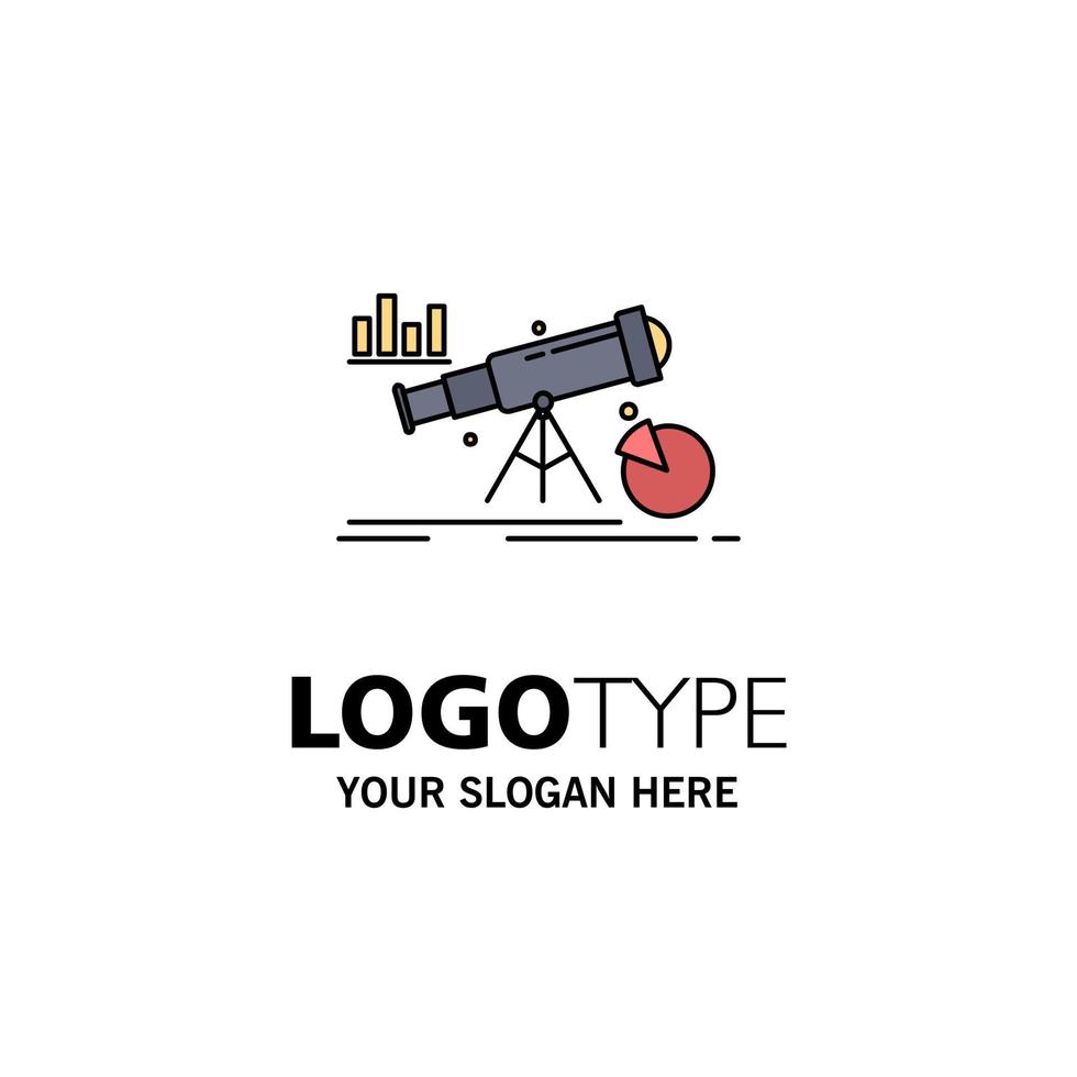 Analytics finance forecast market prediction Flat Color Icon Vector