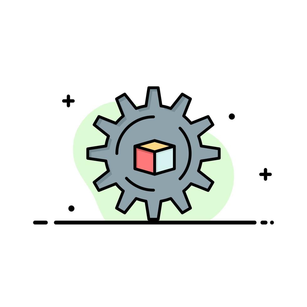 color plano de plantilla de logotipo de empresa de ciencia de solución de datos automatizada vector
