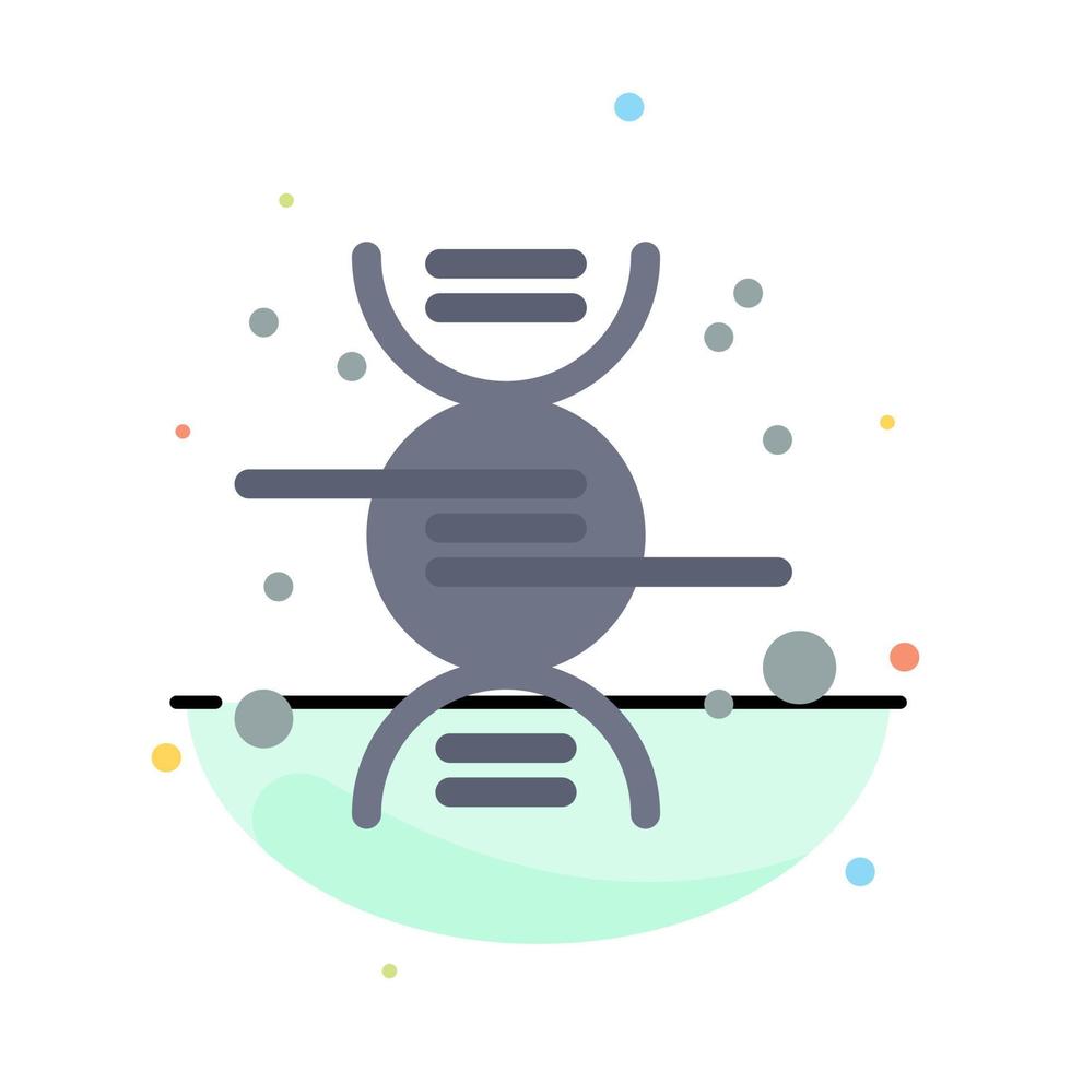 Dna Research Science Abstract Flat Color Icon Template vector