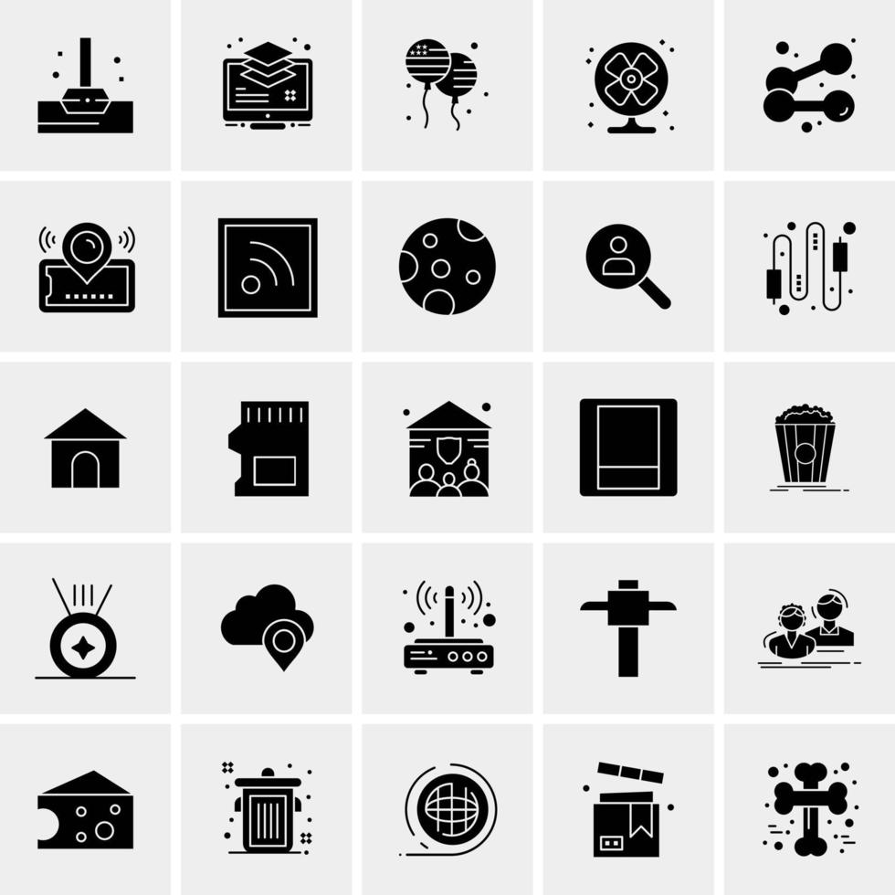 25 Universal Business Icons Vector Creative Icon Illustration to use in web and Mobile Related project