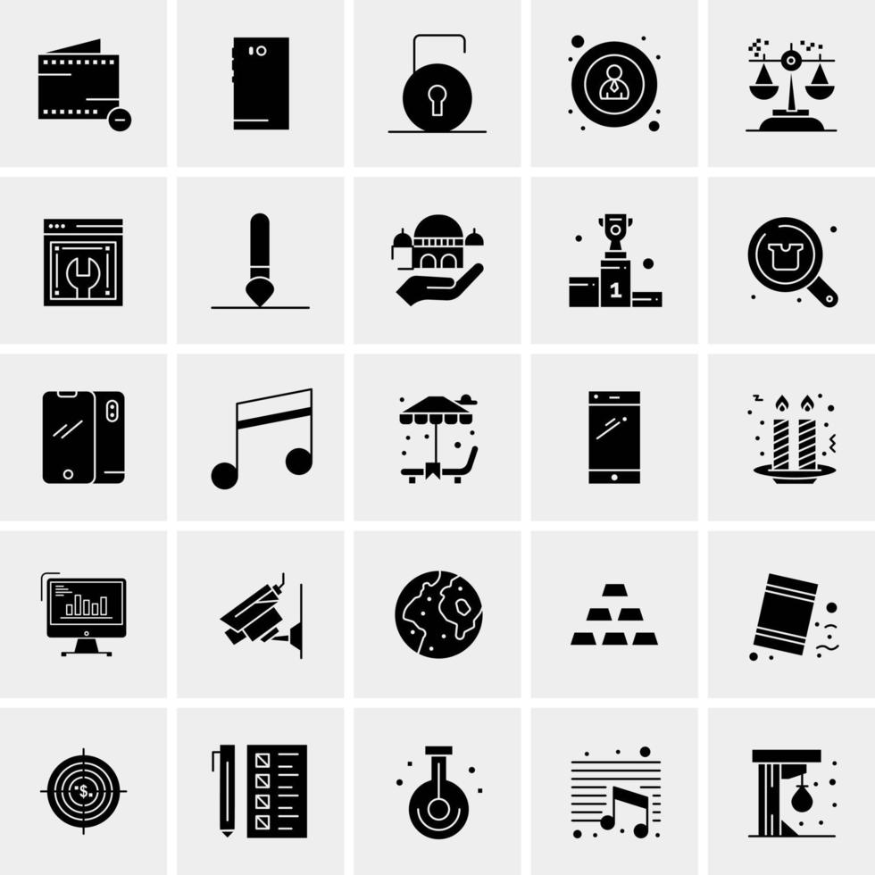 25 Universal Business Icons Vector Creative Icon Illustration to use in web and Mobile Related project