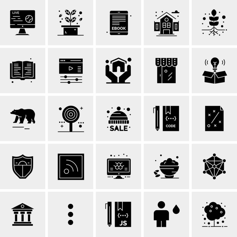 25 Universal Business Icons Vector Creative Icon Illustration to use in web and Mobile Related project