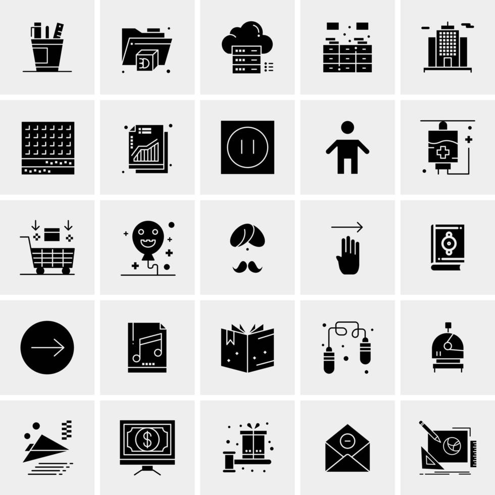 25 Universal Business Icons Vector Creative Icon Illustration to use in web and Mobile Related project