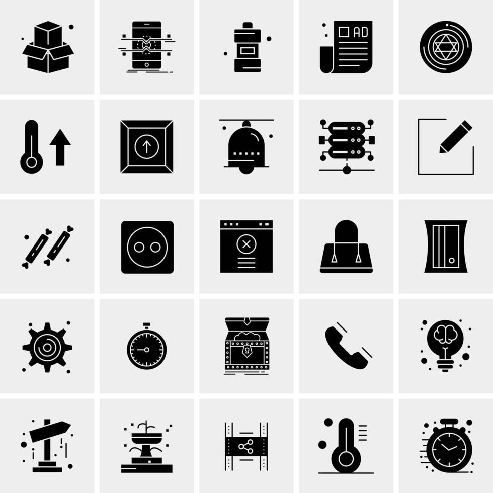 25 Universal Business Icons Vector Creative Icon Illustration to use in web and Mobile Related project