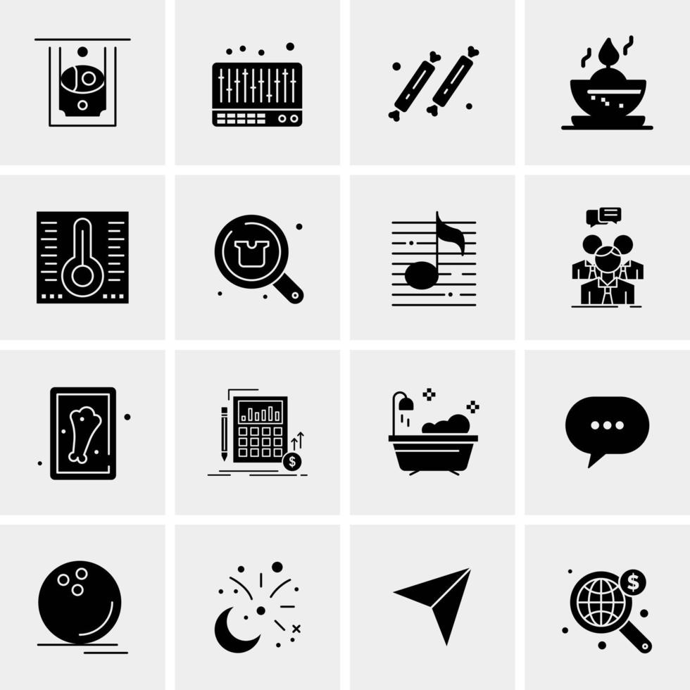 16 Universal Business Icons Vector Creative Icon Illustration to use in web and Mobile Related project