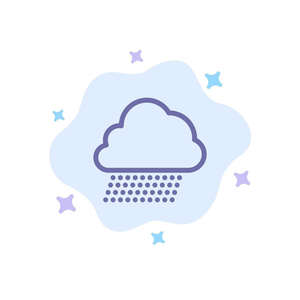 Sky Rain Cloud Nature Spring Blue Icon on Abstract Cloud Background vector