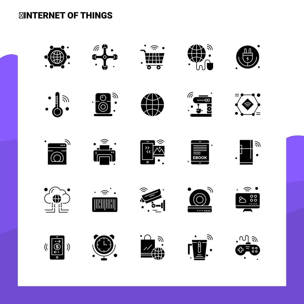 25 Internet Of Things Icon set Solid Glyph Icon Vector Illustration Template For Web and Mobile Ideas for business company