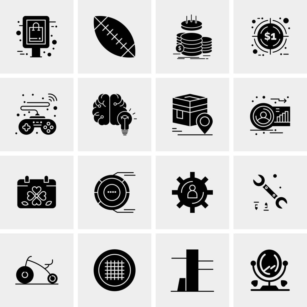 16 Universal Business Icons Vector Creative Icon Illustration to use in web and Mobile Related project