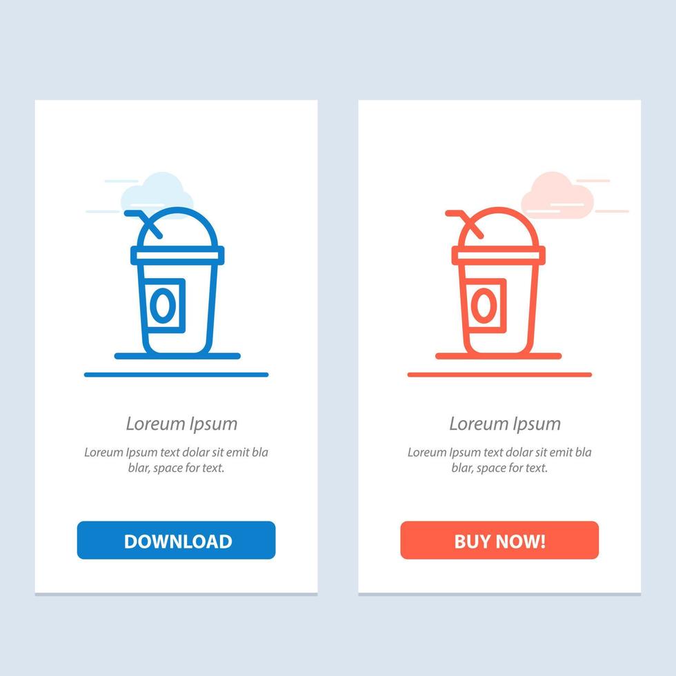 America American Lemonade States  Blue and Red Download and Buy Now web Widget Card Template vector