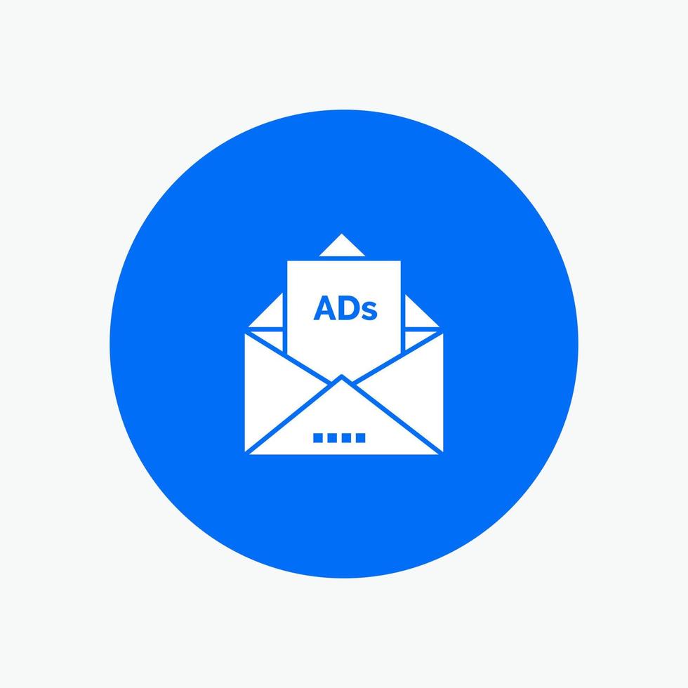 anuncio publicidad correo electrónico carta correo vector