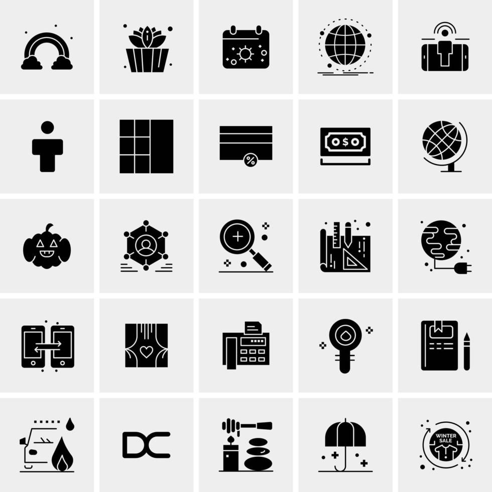 25 Universal Business Icons Vector Creative Icon Illustration to use in web and Mobile Related project