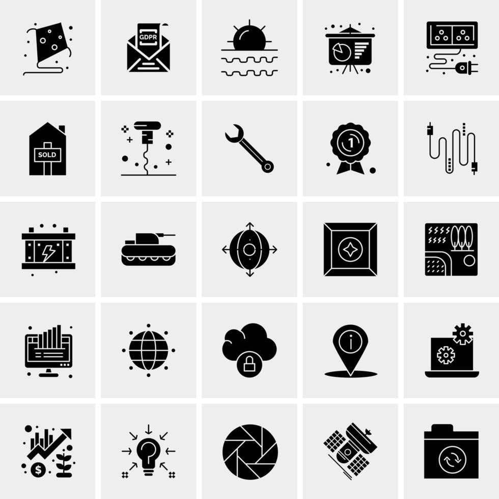 25 Universal Business Icons Vector Creative Icon Illustration to use in web and Mobile Related project