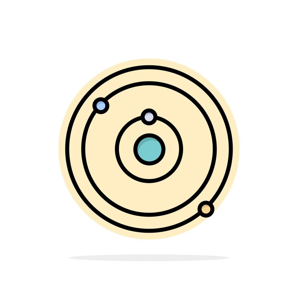 Astronomy Planet Education Learning Abstract Circle Background Flat color Icon vector