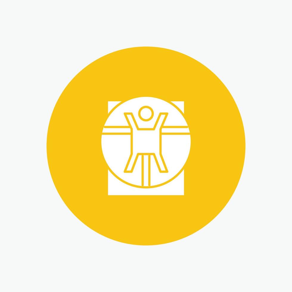 Vitruvian Man Medical Scene vector