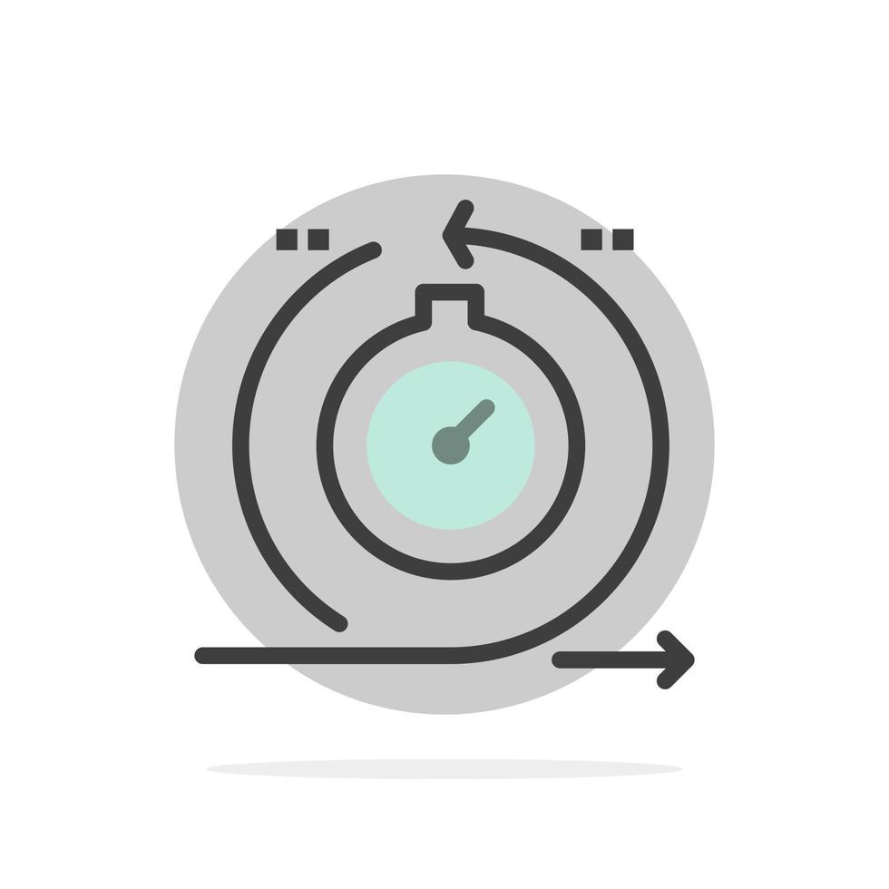 Agile Cycle Development Fast Iteration Abstract Circle Background Flat color Icon vector